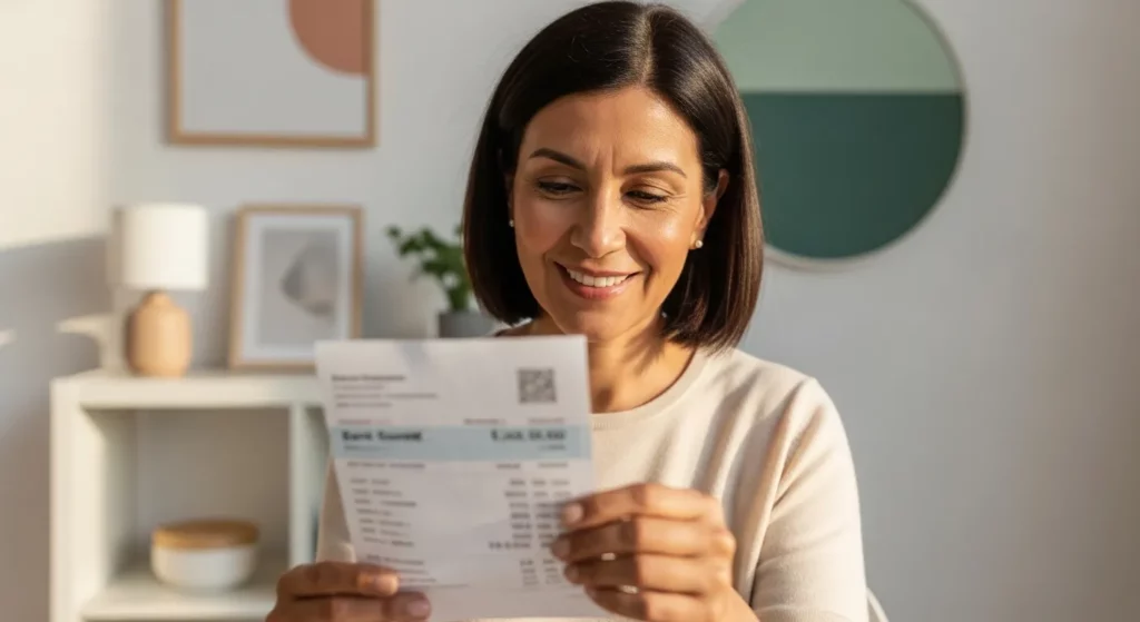 A person examines their bank statement and credit card bills, highlighting several recurring charges for services that are no longer needed.
