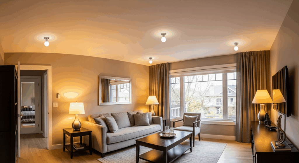 Camere cu lumini LED