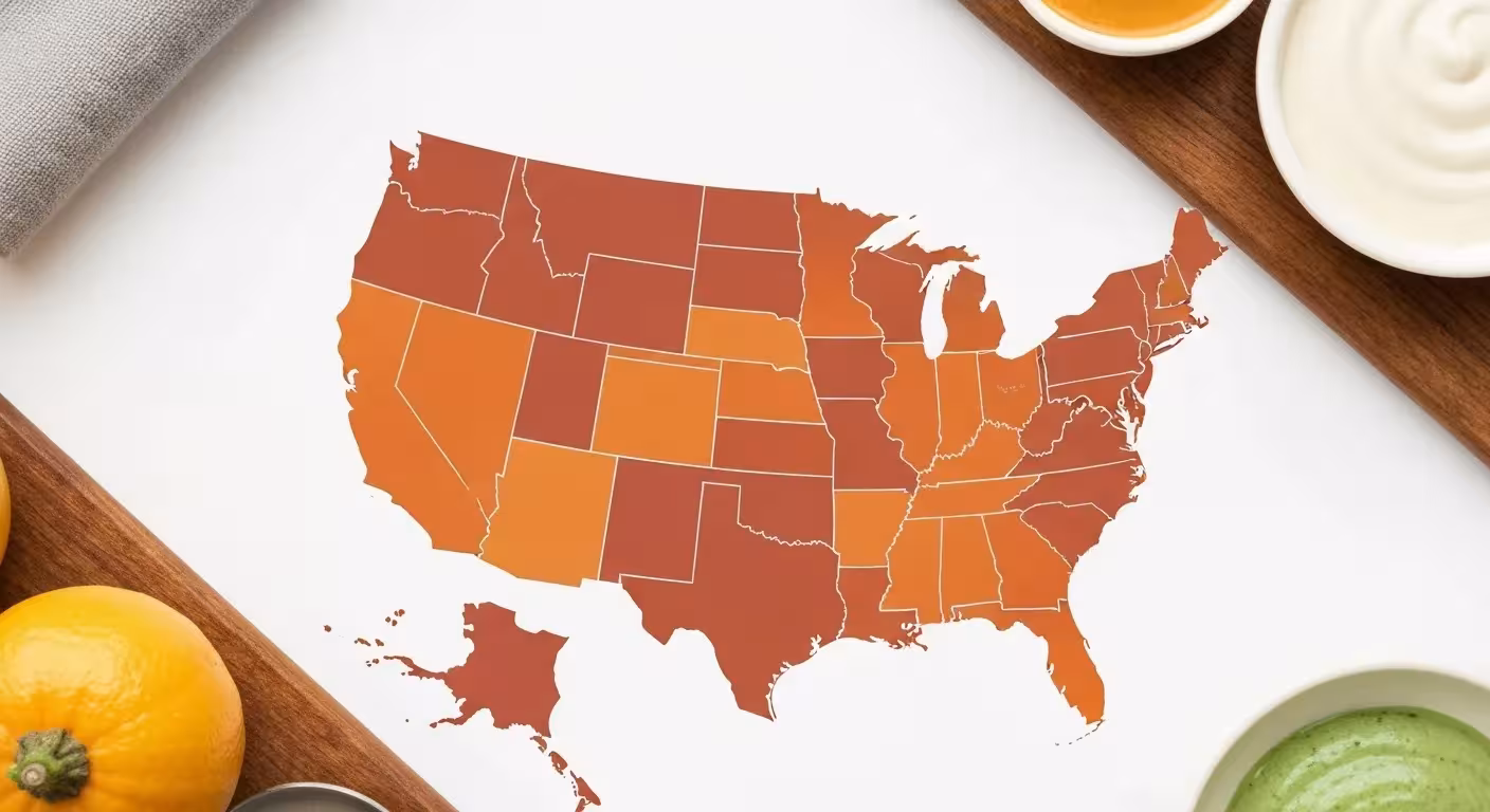 A map of the United States color-coded to show the different minimum wage rates in each state in 2025.